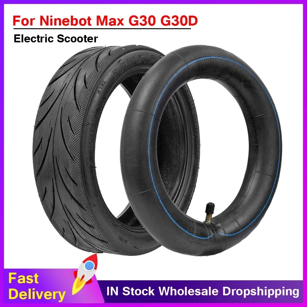 

60/70-6.5 Tires For Ninebot Max G30 Electric Scooter 10 Inch 10x2/2.125 Inner Tube Tires Anti-Skid Wear-Resistant Pneumatic Tyre