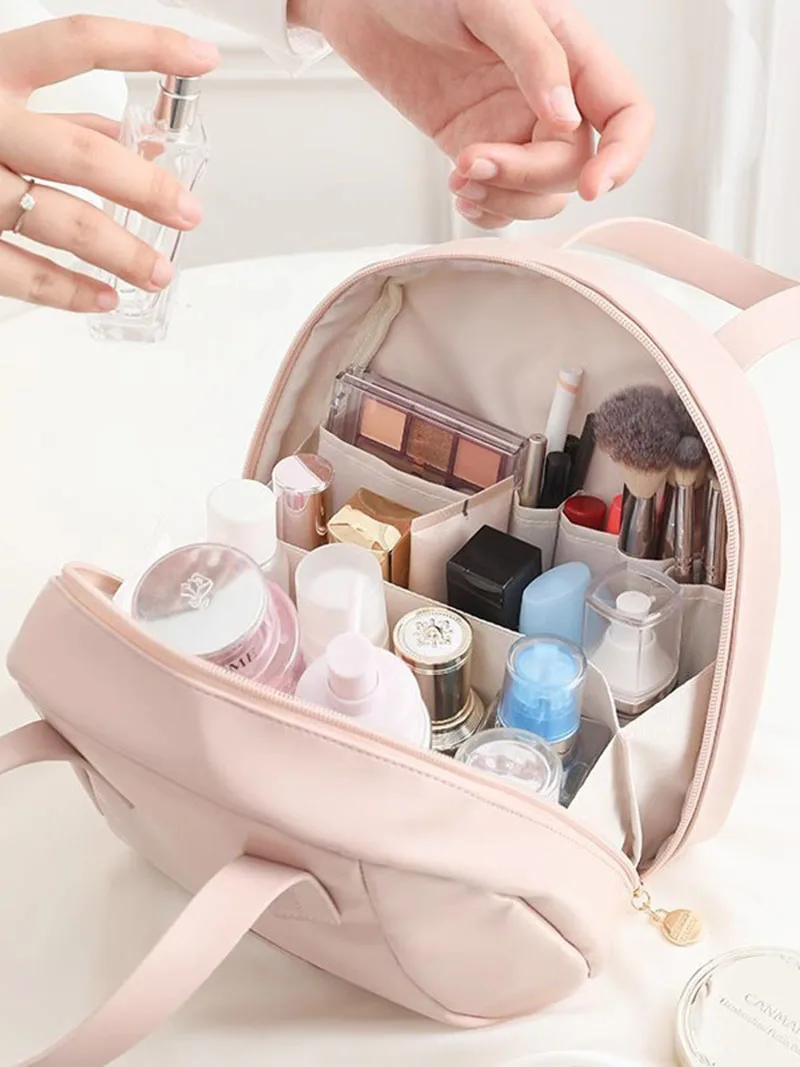 New Type of Large Capacity Shell Shaped Handheld Makeup Bag For Portable Storage of Travel Skincare Cosmetics Makeup Bag Handbag