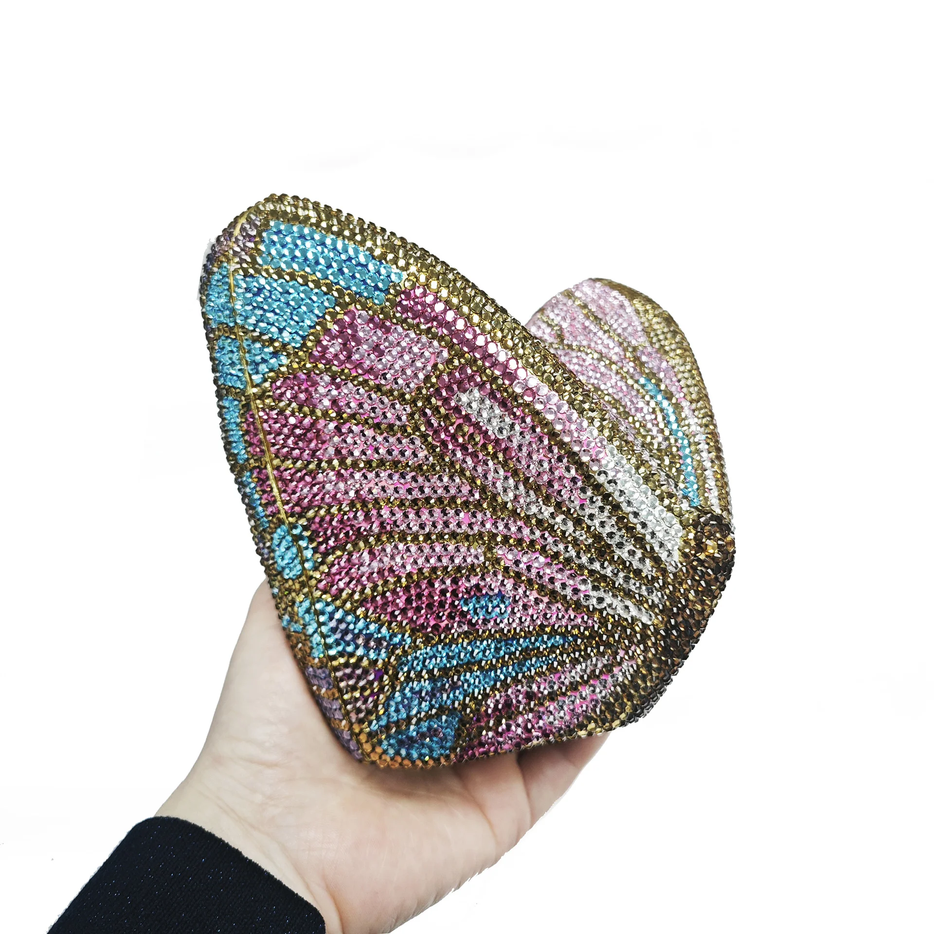 

Butterfly Shaped Crystal Evening Bags Women Luxury Sparkling Rhinestone Clutch Purse Wedding Party Bridal Handbag Diamond
