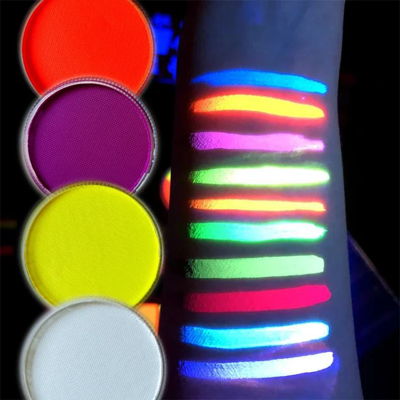 Water Soluble 30g Monochrome Face Paint Neon Body Professional Pigment face painting makeup