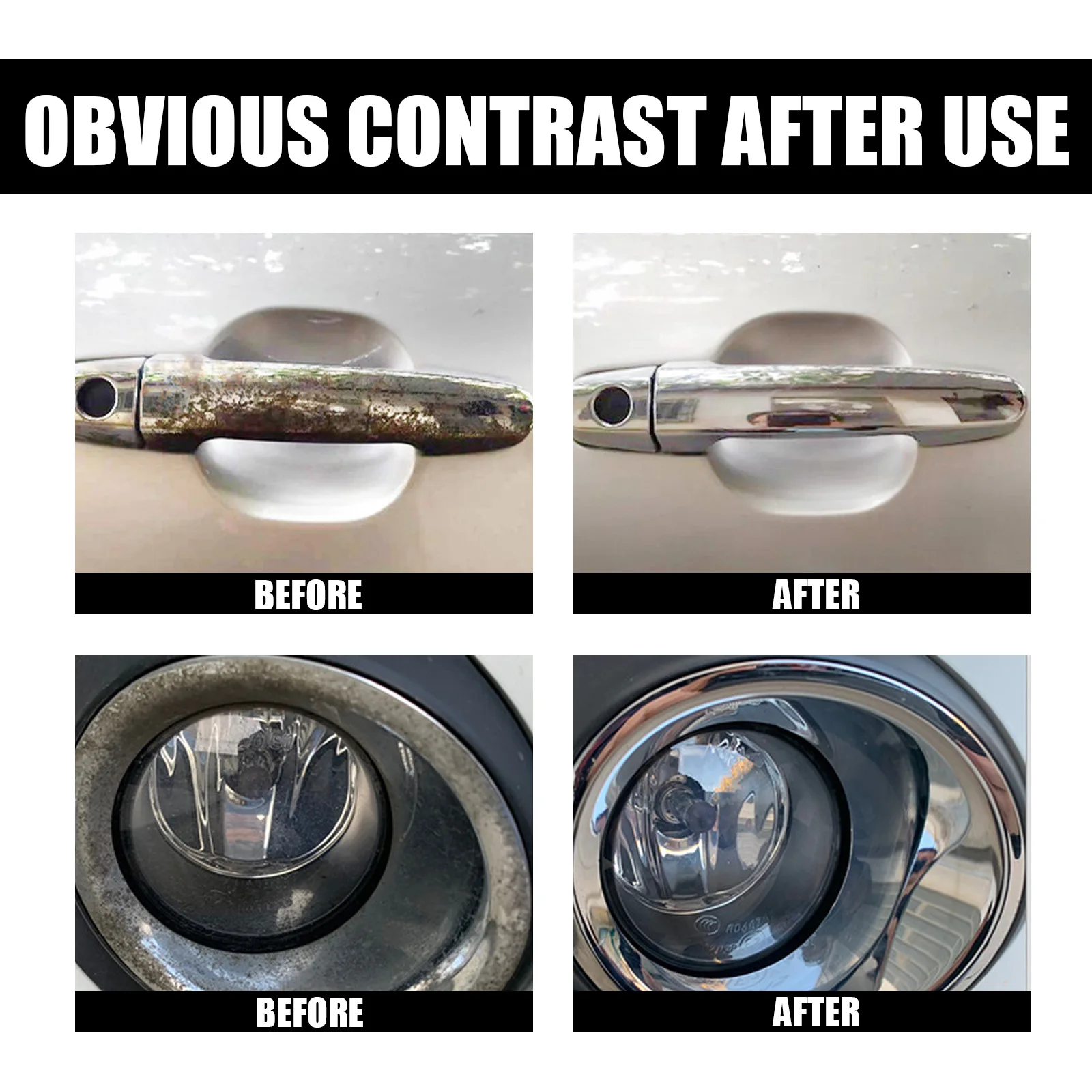 30ml Car Maintenance Iron Powder Cleaning Super Rust Remover Cleaner Multi Purpose Rust Remover Spray MetalSurface Chrome Paint