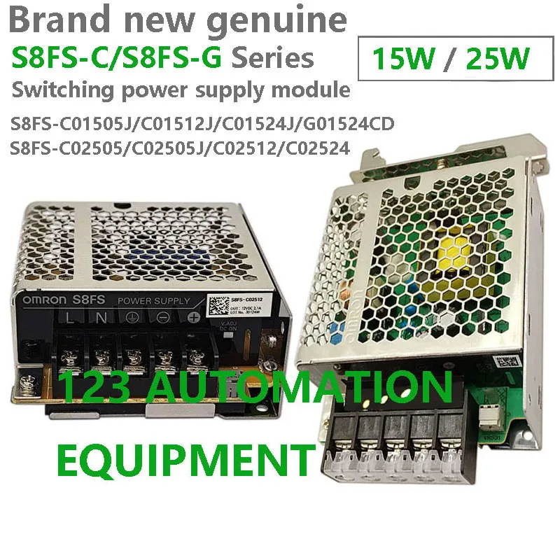 Authentic New Omron S8FS-C01505J C01512J C01524J C02505 C02505J C02512 C02524 G01524CD Switching Power Supply Module 15W 25W