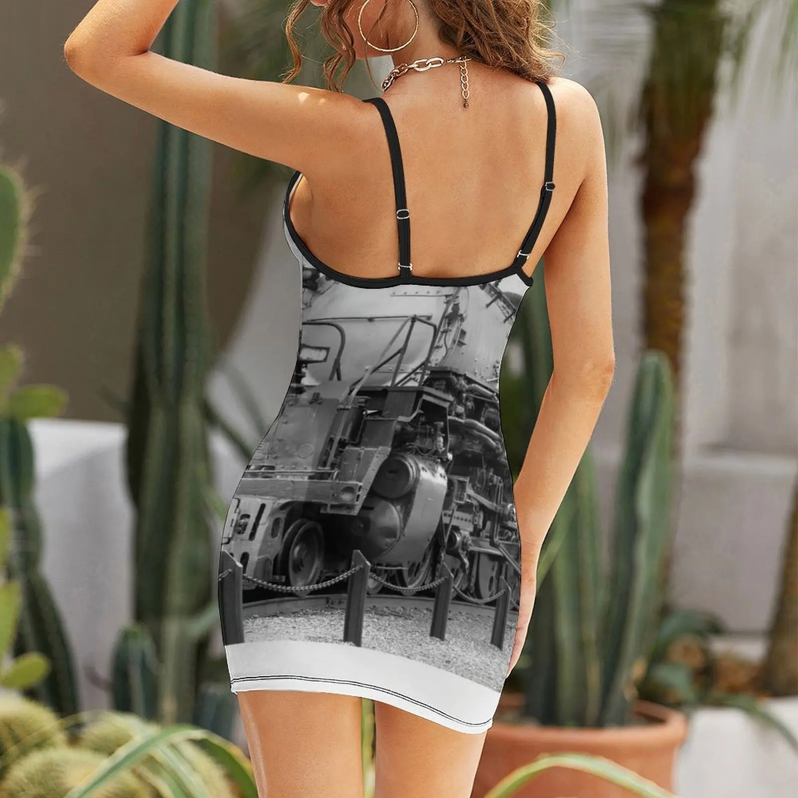 أكبر قاطرة بخارية على الإطلاق! فستان حبال فستان سهرة فساتين سهرة للسيدات