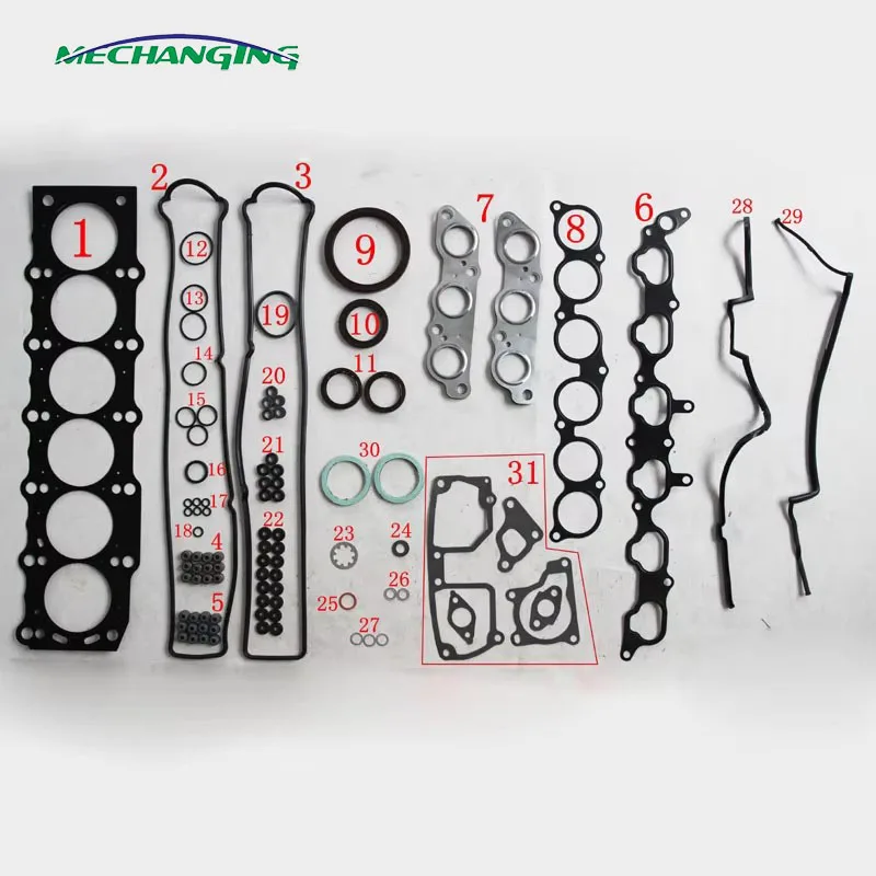 

2JZ 2JZGE For LEXUS SC GS 300 400 430 IS 200 300 TOYOTA SUPRA 24V 3.0 Metal Engine Gasket Full Set 04111-46064