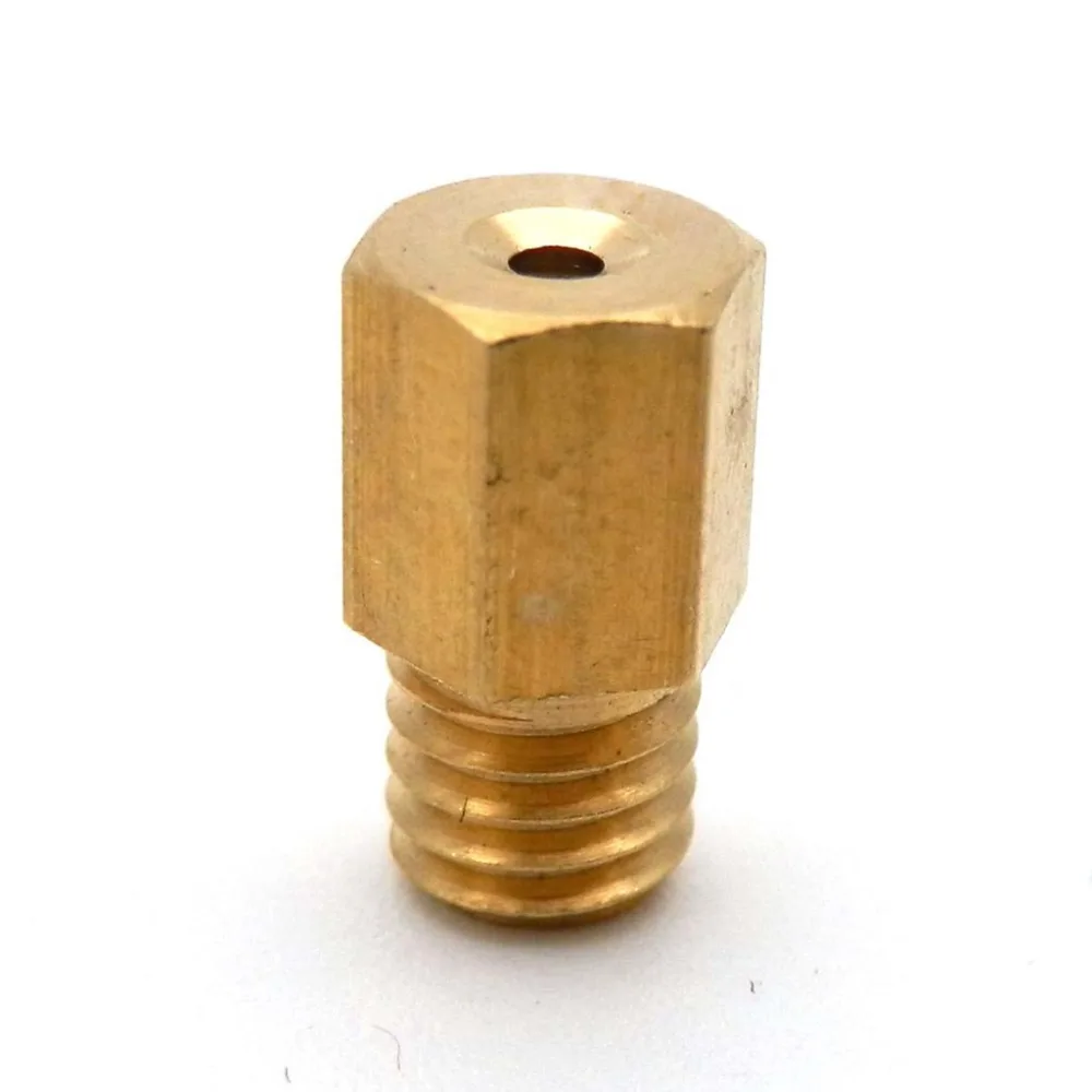 Brass Hex Type Jet Motorcycle Carburetter Main Jet 5.2x0.75mm Thread For MIKUNI VM TM TMX Carburetor Carb Size 100-300