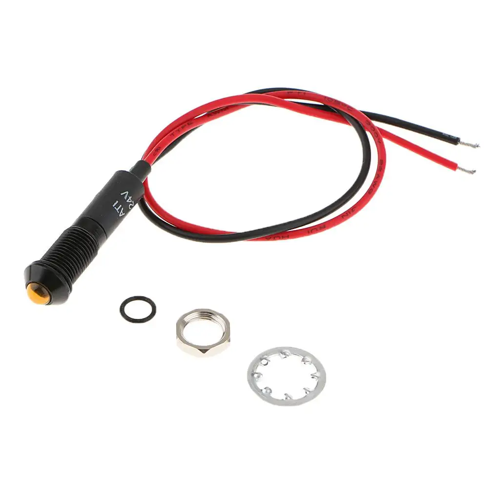 

Cars, boats, trucks, LED indicator lights, warnings, dashboards, DC24V, 8mm