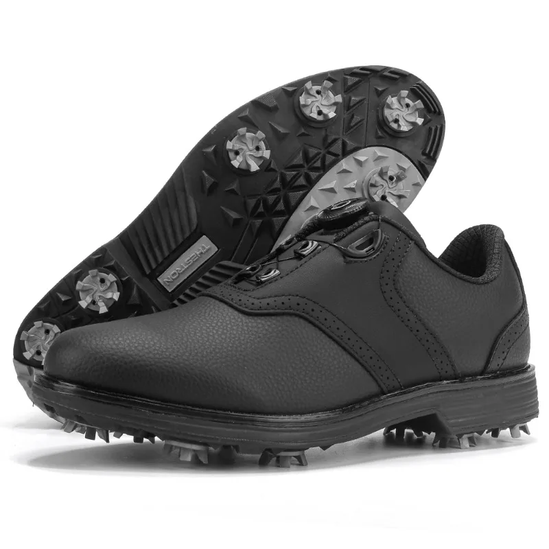 

Luxury Brand Men Golf Shoes Leather Sport Shoes For Mens Anti Slip Spikes Golf Shoe Man Walking Shoes