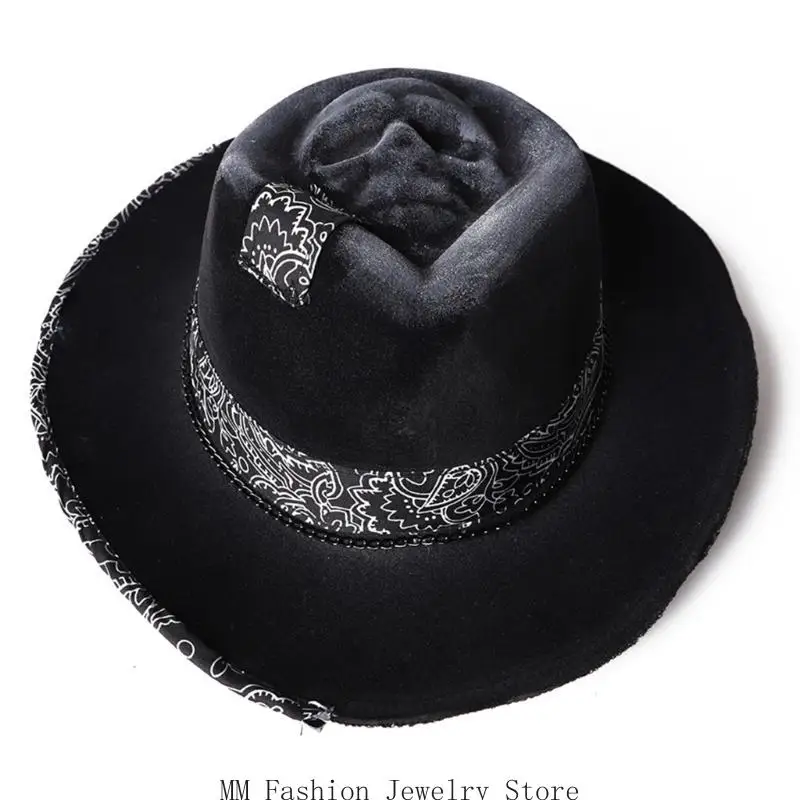 D0UB Fashionable Cowboy Hat Party Carnivals Eye-catching Headwear for Halloween