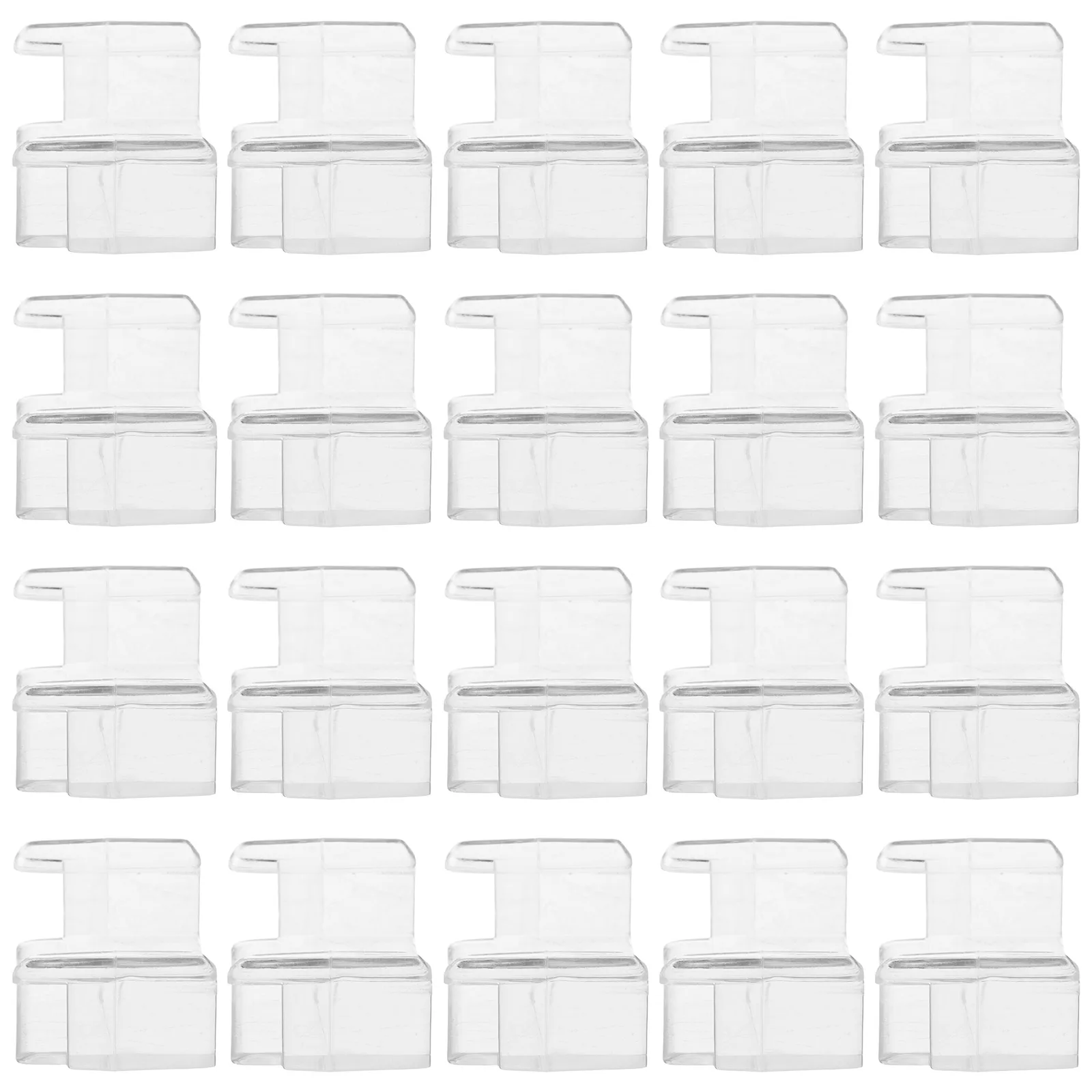 20-delige kinderen spooraccessoires speelgoedconnectoren trein bouwgereedschap puzzel plastic clips model transparant