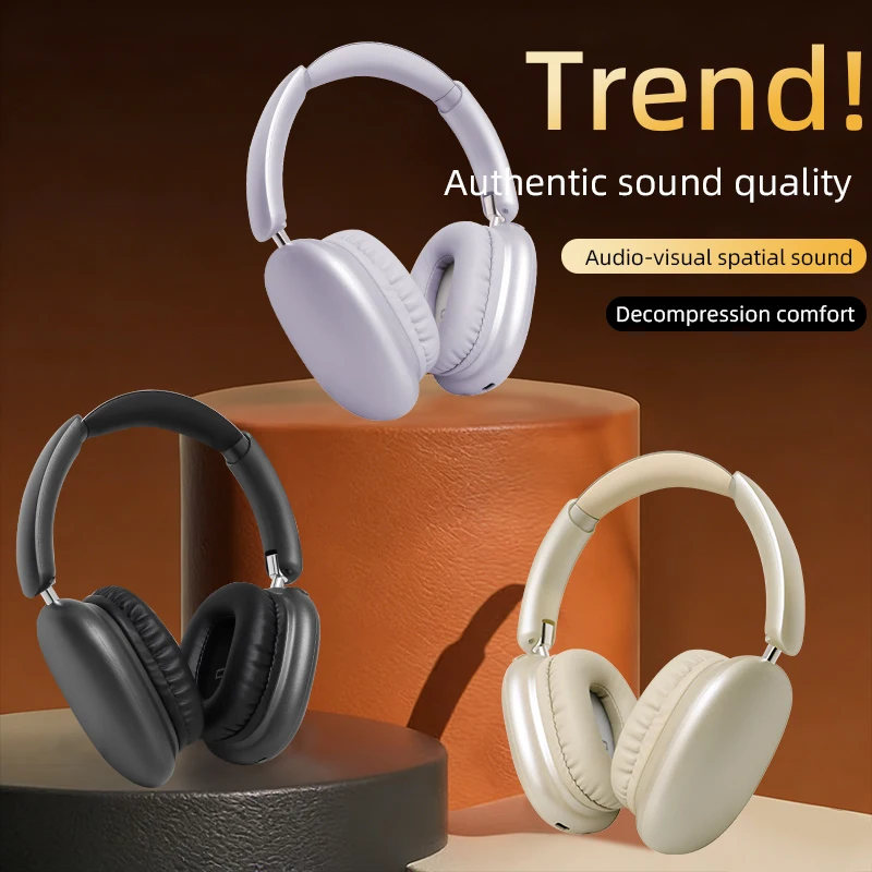 

A3 Wireless Bluetooth Headphones 32H Long Battery Life Music Gaming Headset Stereo Noise Reduction HiFi Earphones With HD Mic