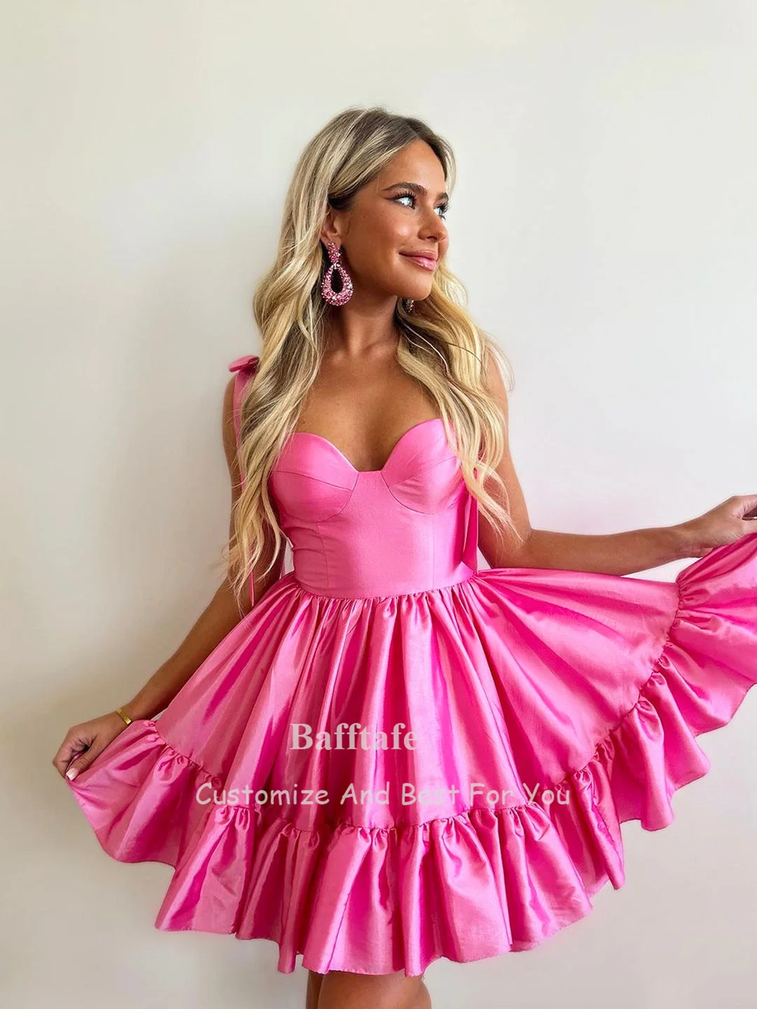 Baff Simple A Line Mini Prom Dresses Lieverd Geplooide Formele Homecoming Jurken Speciale Gelegenheid Cocktailjurk 2024