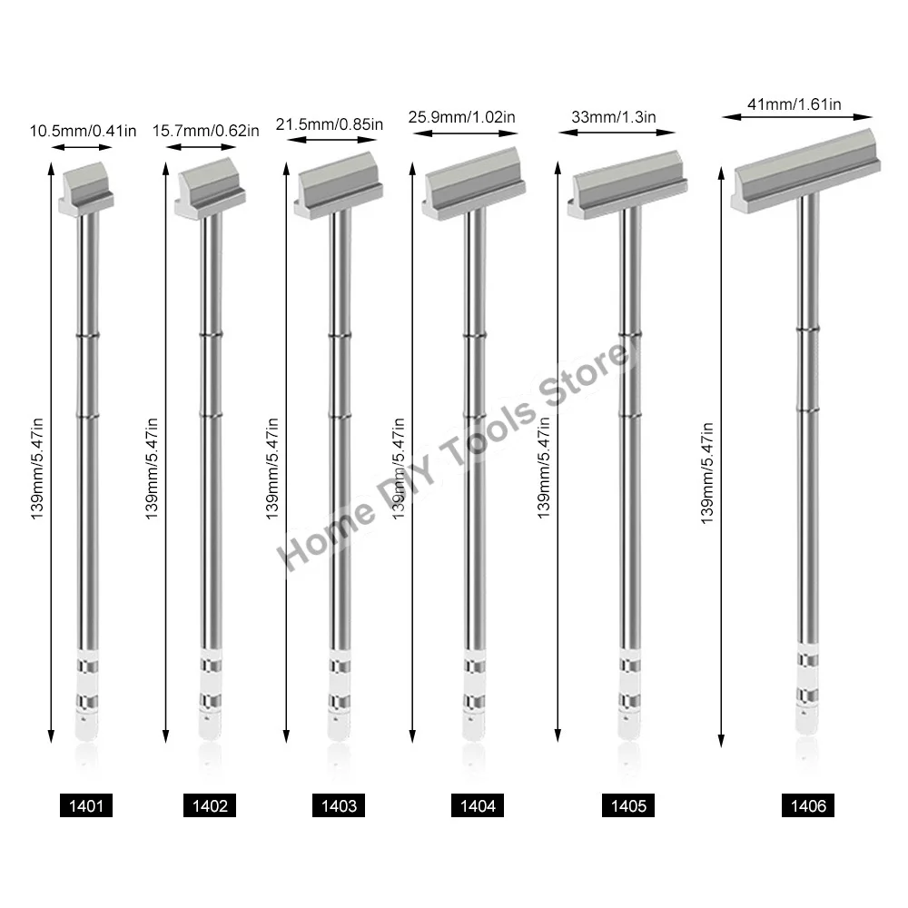 T12 Series Soldering Iron Tips 1401 1402 1403 1404 1405 1406 For PGA BGA Rework Tool Soldering Station Replaceable Accessories