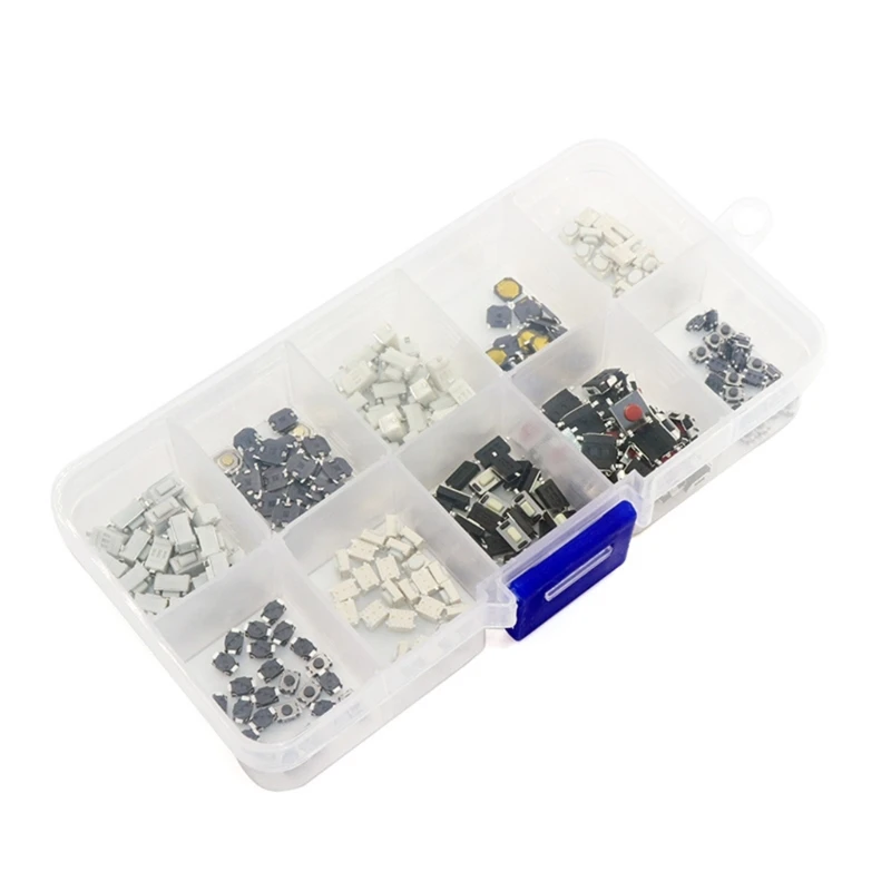 250pcs 10 loại nút nhấn Nút nhấn tạm thời chuyển đổi KXRE KXRE KXRE
