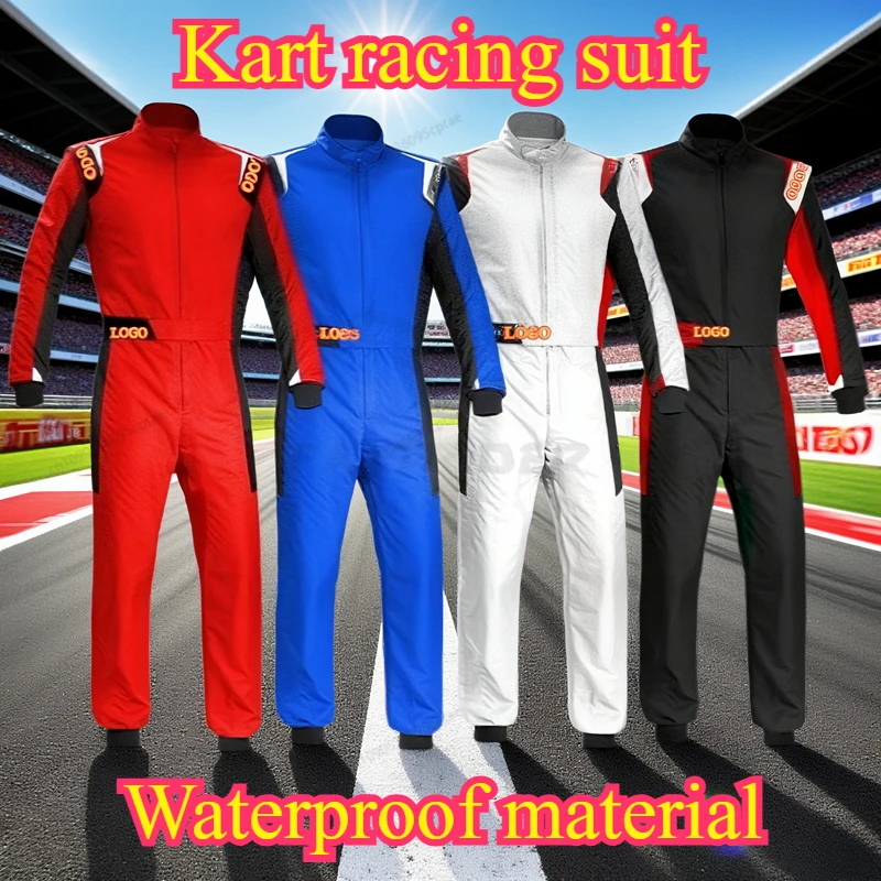 

Off-road vehicle go kart jumpsuit waterproof children's racing suit karting suit mono moto waterproof kids racing suit