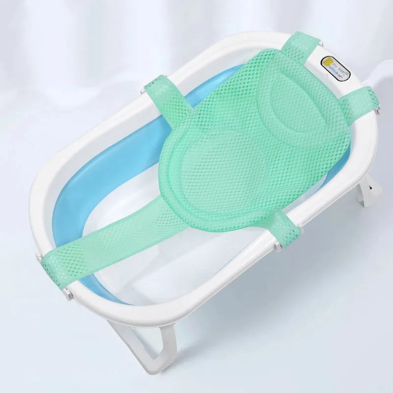Adjustable Bathtub Pillow Cushion Infant Bath Net Shower Cradle Essentials