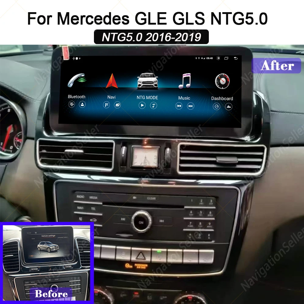 

VIGOHI Android Car For Mercedes GLE GLS 2016-2019 Carplay Android Multimedia Screen Radio Stereo Head Unit Upgrade Gps Navigatio