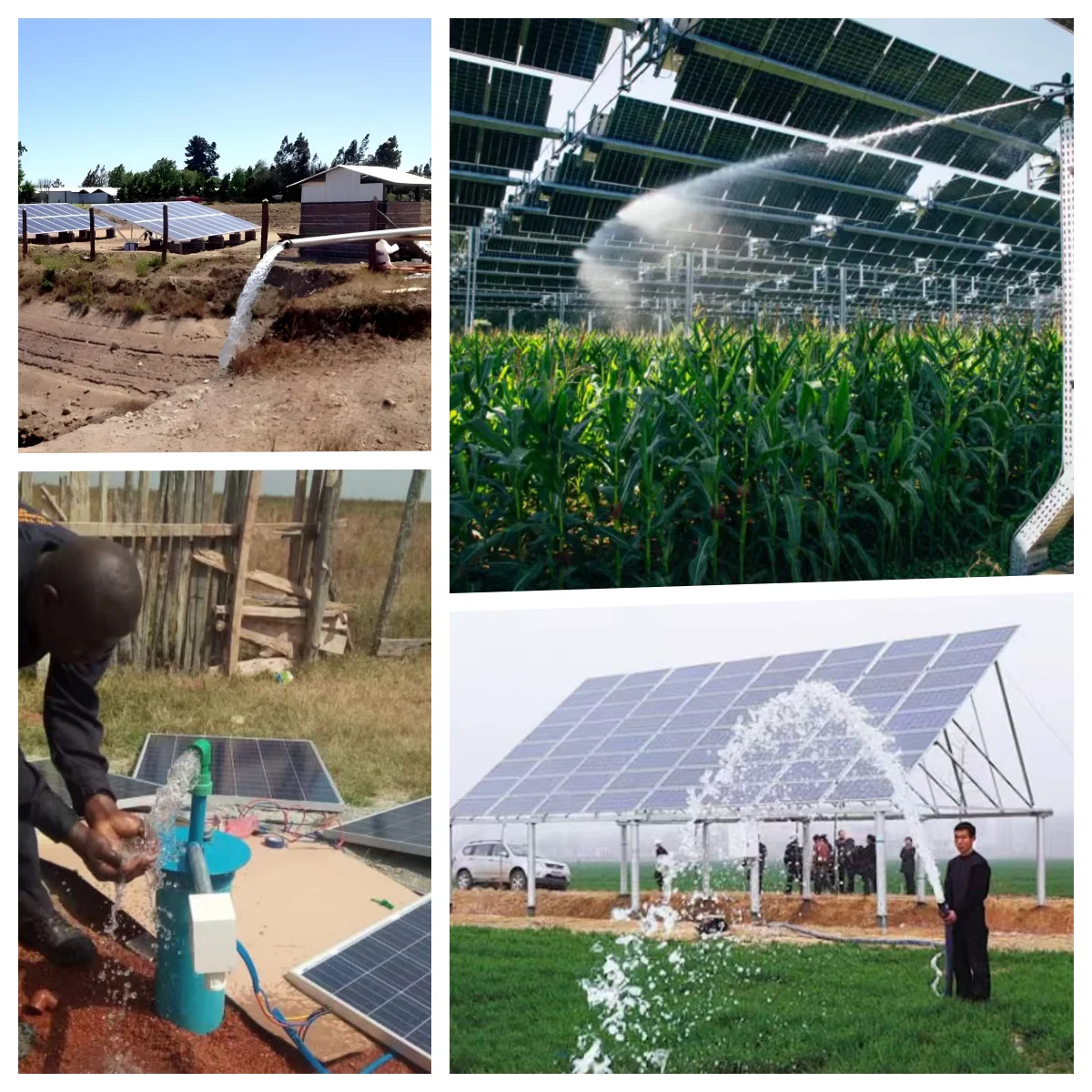 2200W 220V 태양광 양수기, 태양광 패널 포함, 수경재배용, 유량:8m3/h, 우물 깊이/양정 높이:216m, 실외용