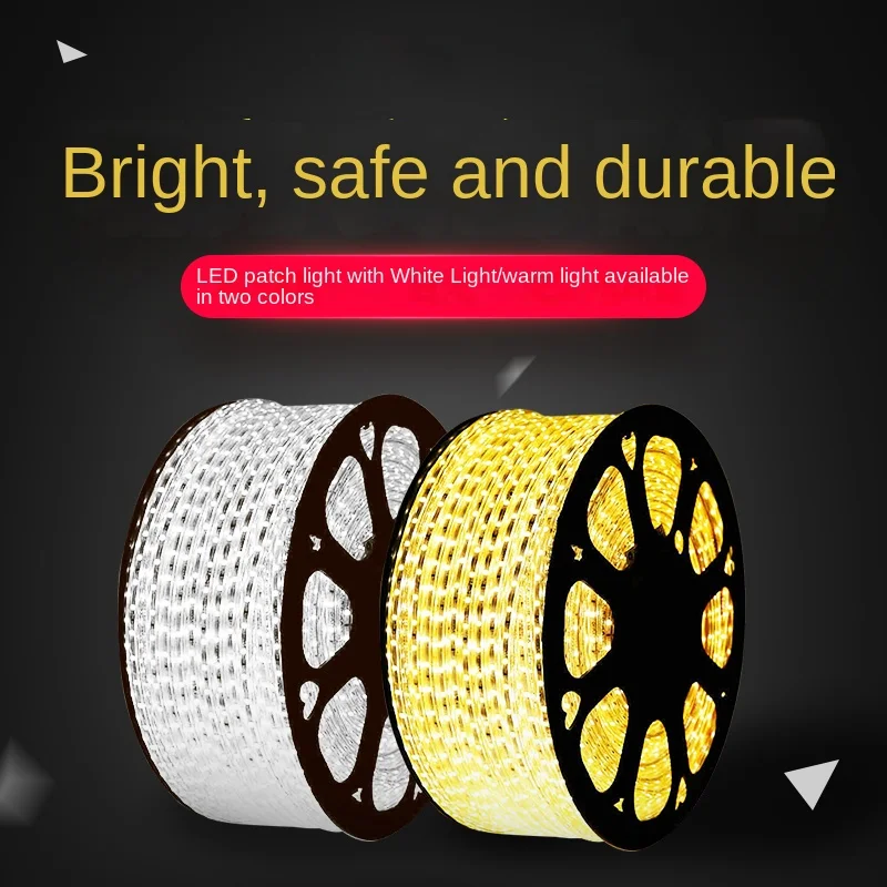 led light with color patch light bar living room ceiling counter waterproof light with neon lamp decoration