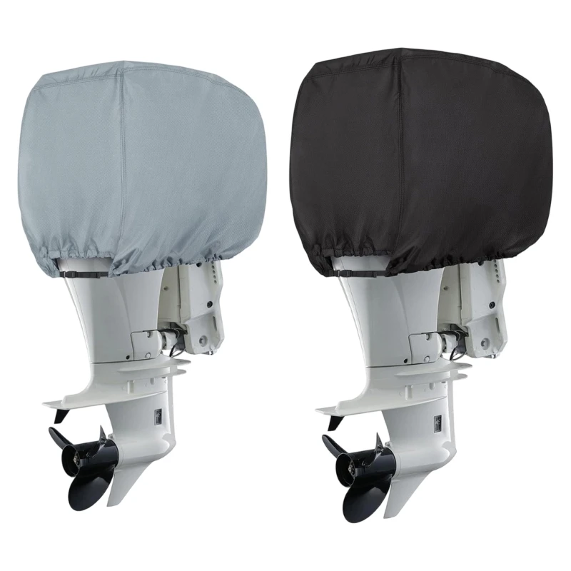

M68B High Performances All Season 600D TPE Boat Motor Cover Fits 115-225 Horsepower Engines Quick Install & Release