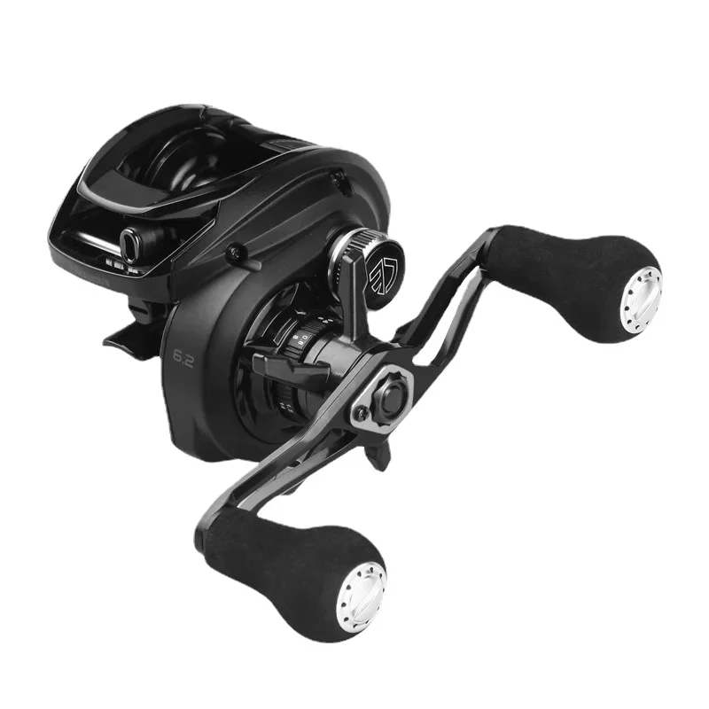 Okuma HAKAI DT mulinelli da pesca Baitcast a basso profilo interamente in metallo con una bobina poco profonda di ricambio e una bobina profonda di