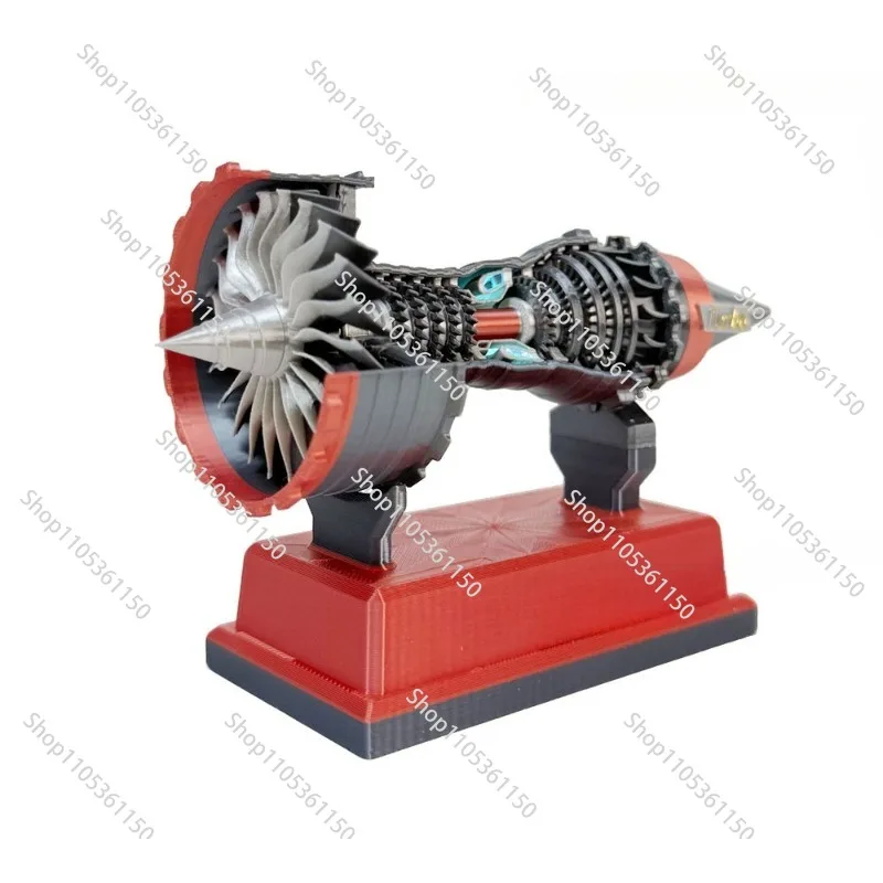 Aero engine mini model Trent900 aircraft turbofan engine model can be started