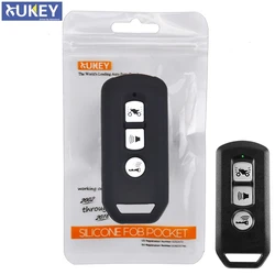 For Honda PCX SH 125 150 2016 - 2020 Super Cub 125 Silicone Motorcycle Scooter Remote Key Keyring Case Fob Cover 3 Button