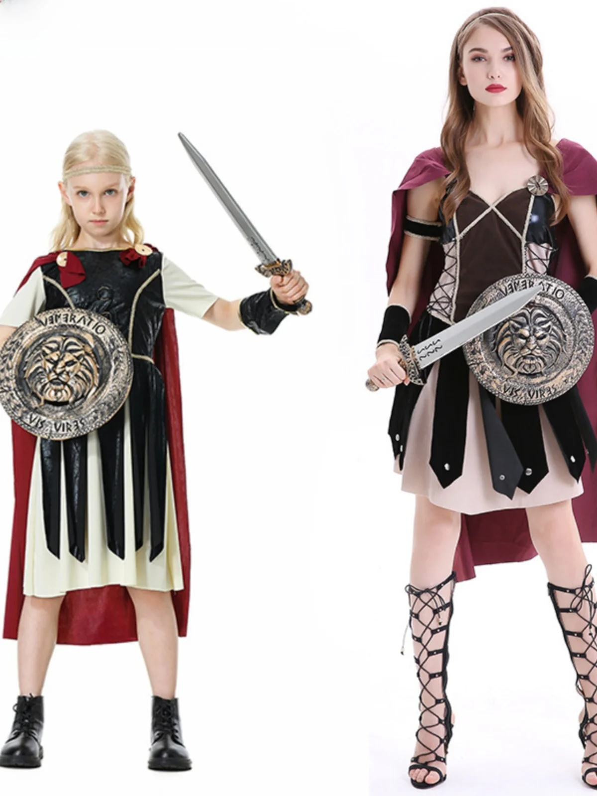 Ensemble d'armure de guerrier romain médiéval, Costume de guerrier Viking loween, vêtements de spectacle de Cosplay, Costume Tang ethnique pour femmes