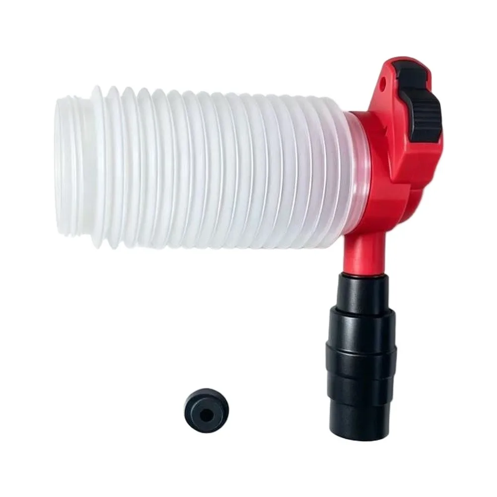 For Indoor Renovations Red And Black Electric Hammer Dust Collector Masonry Dust Extractor Flexible Accordion Design