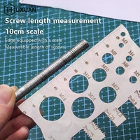 Thread Checker Screw Measurement Ruler Stainless Steel Caliper Metric Gauge Tool For Measuring Screw Pitch Bit Bolt Nut Screw