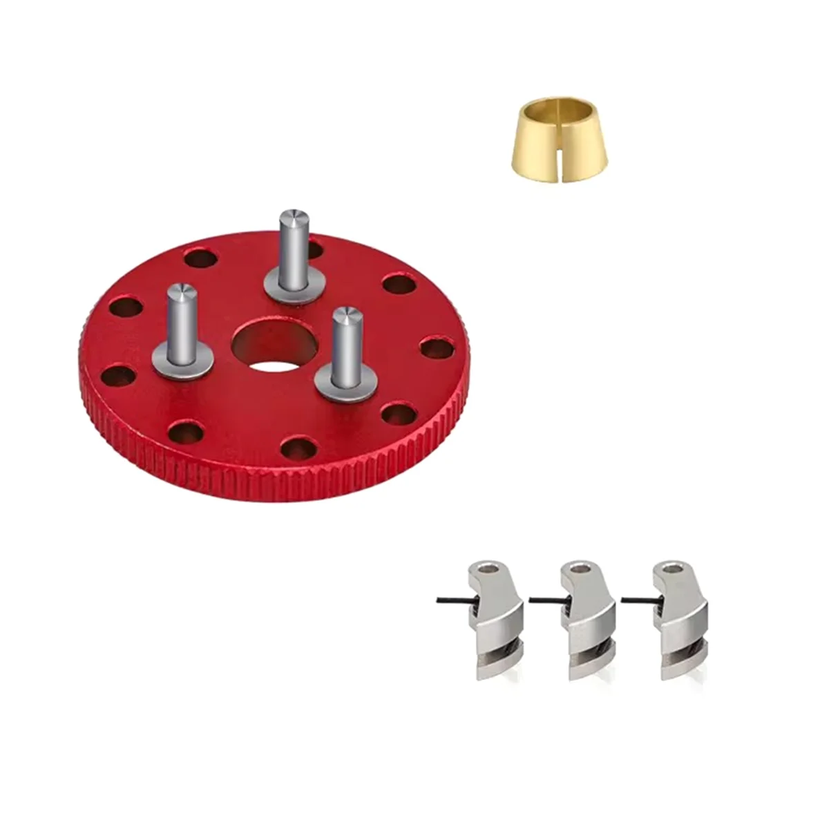 RC Car Flywheel Clutch Metal 4142 4146 3281 Kit For Traxxas 1/10 Nitro/ Stampede /Jato/ T-Maxx/Nitro Rustler Red_A66M