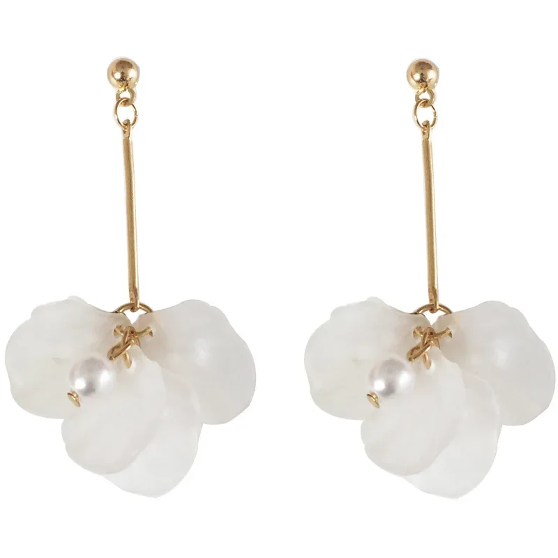Pendientes colgantes largos de cristal para mujer, aretes bohemios hechos a mano con flores, joyería de fiesta para boda, novedad de 2019