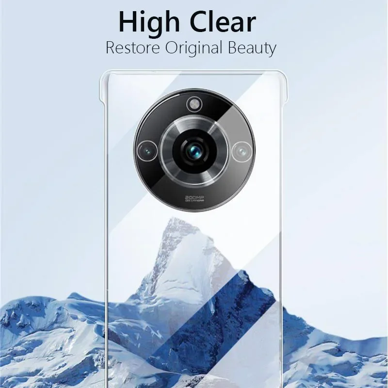 Frameless Slim Clear Hard Back Cover Case On For Realme 11 Pro Plus Realme11 Pro+ Pro Plus 5G ShockProof Coque Phone Cases