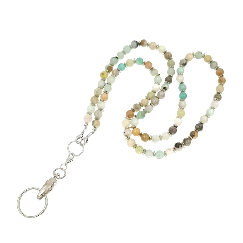 

Work Document Easy Pull Button Lanyard Necklace Tag and for Key Beaded Neckla