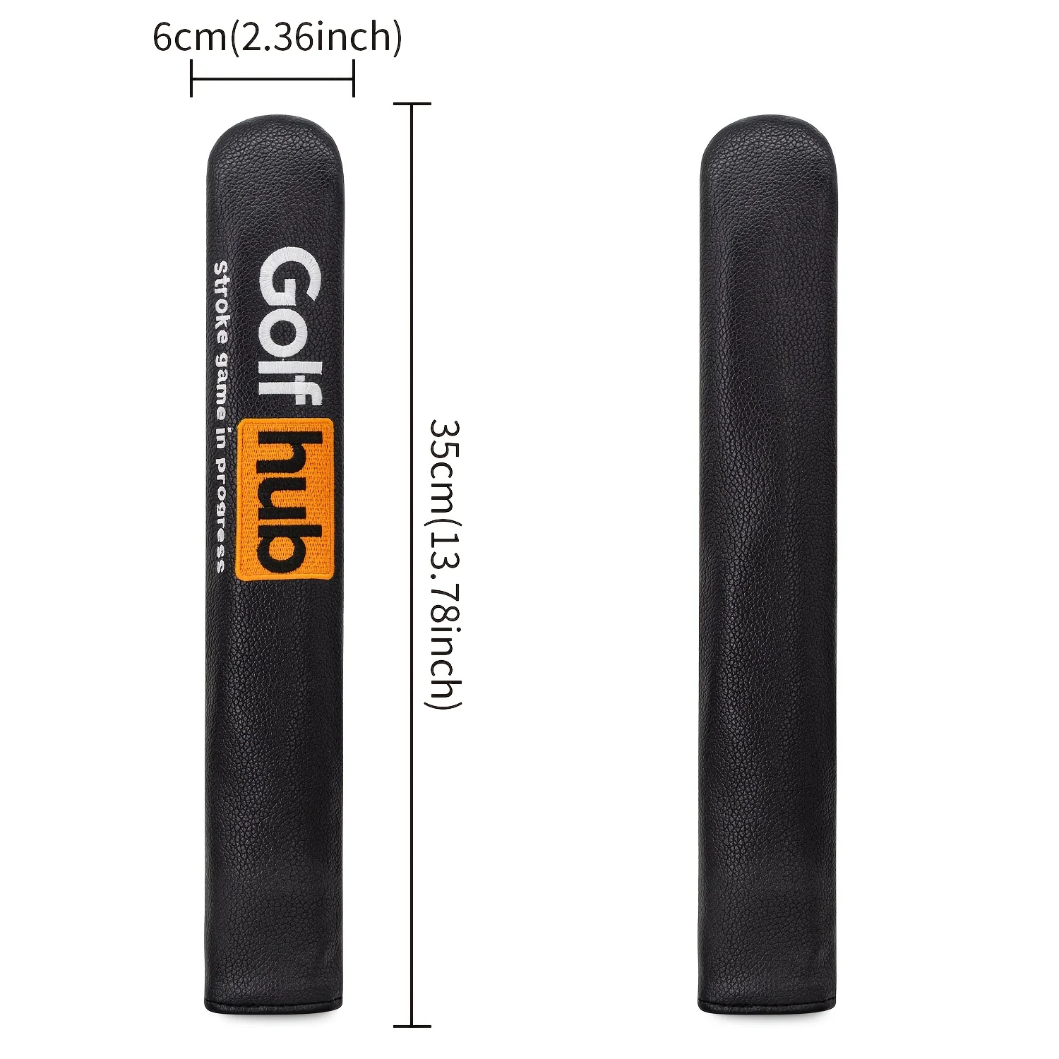 1pc Hub Letter Style Golf Alignment Stick Cover | Premium PU Golf Alignment Rod Sleeve | Durable | Stroke Game in Progress image 6
