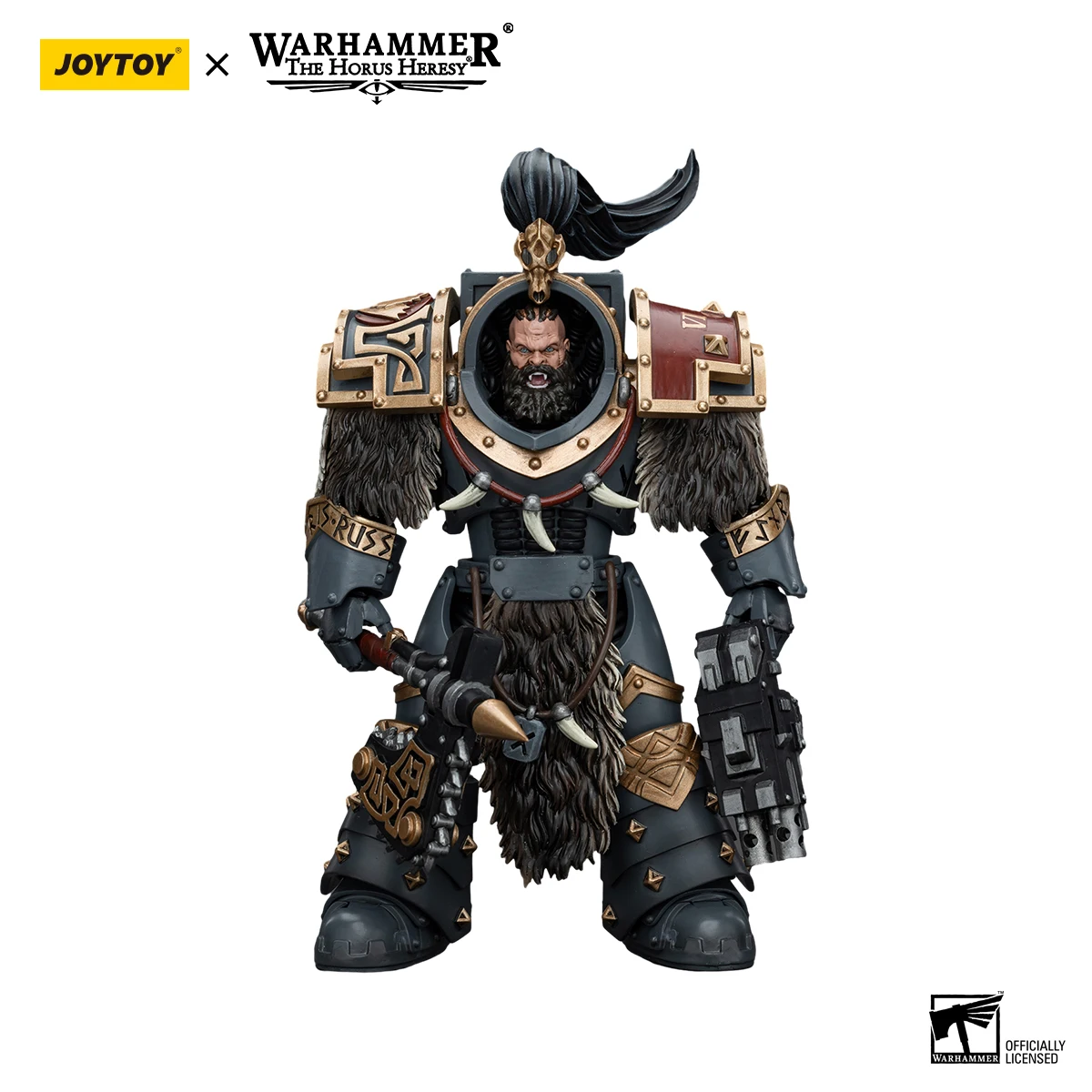 JOYTOY Warhammer 40k 1/18 Action Figures Anime 13.6cm Space Wolves Varagyr Wolf Guard Squad