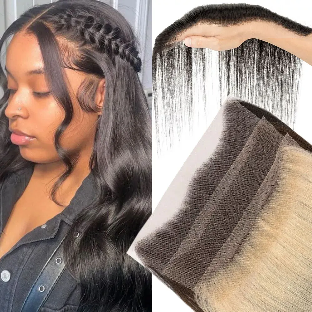 

Топпер для линии роста волос 1,5x11 дюймов, полный кружевной фронтальный парик для женщин, человеческие волосы, линия лба, для истончения, вставка линии роста волос