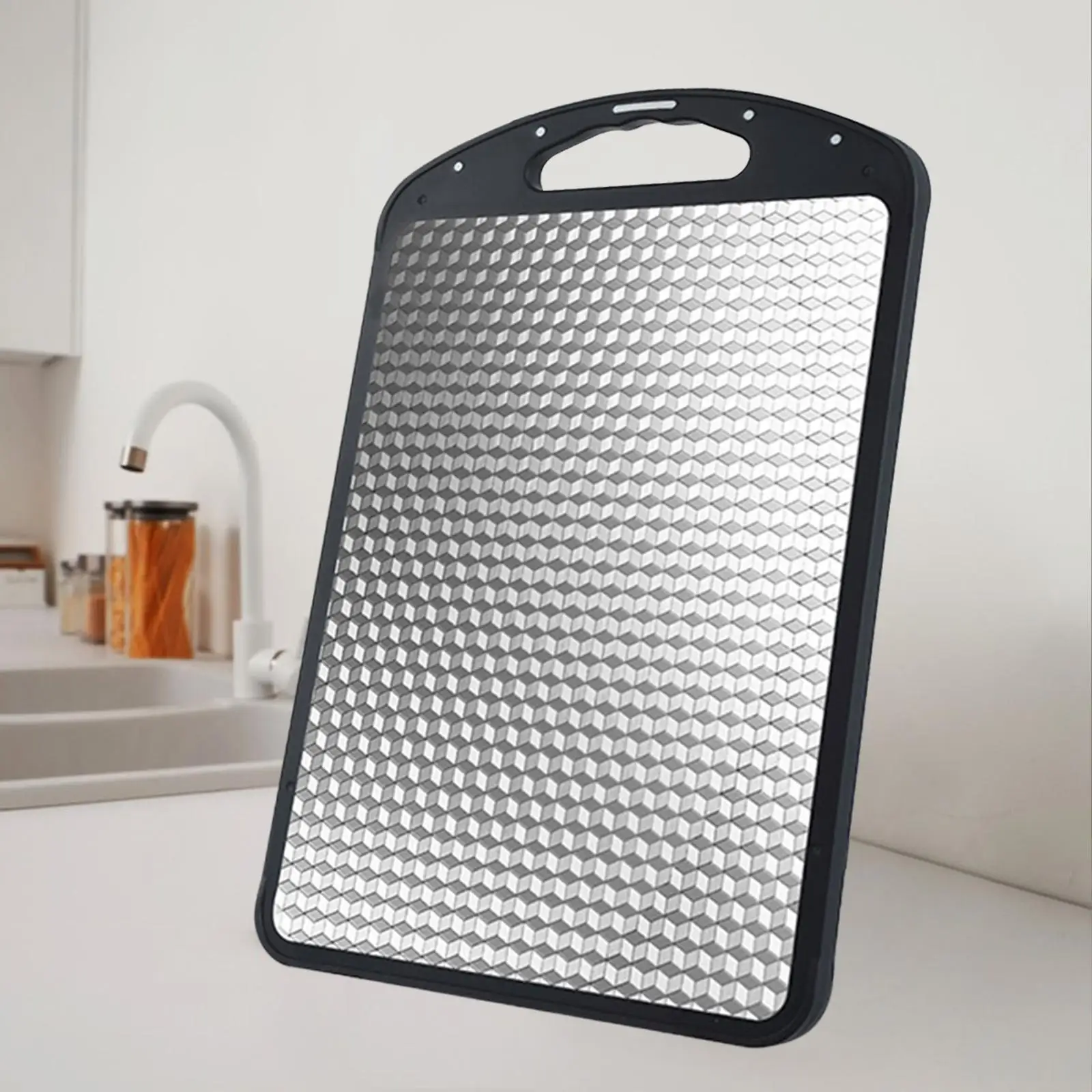 

Double Sided Chopping Board,Kitchen Utensil,Non Slip Easy to Clean Vegetable Chopping Board Chopping Block for Counter Cheese