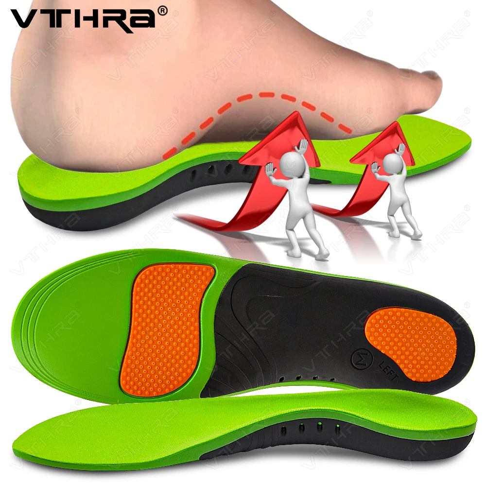 Flat Feet Arch Support X/O Legs Flat Foot Health Shoes Soles Pad Insoles Orthotic Insole for Plantar Fasciitis Orthopedic Unisex