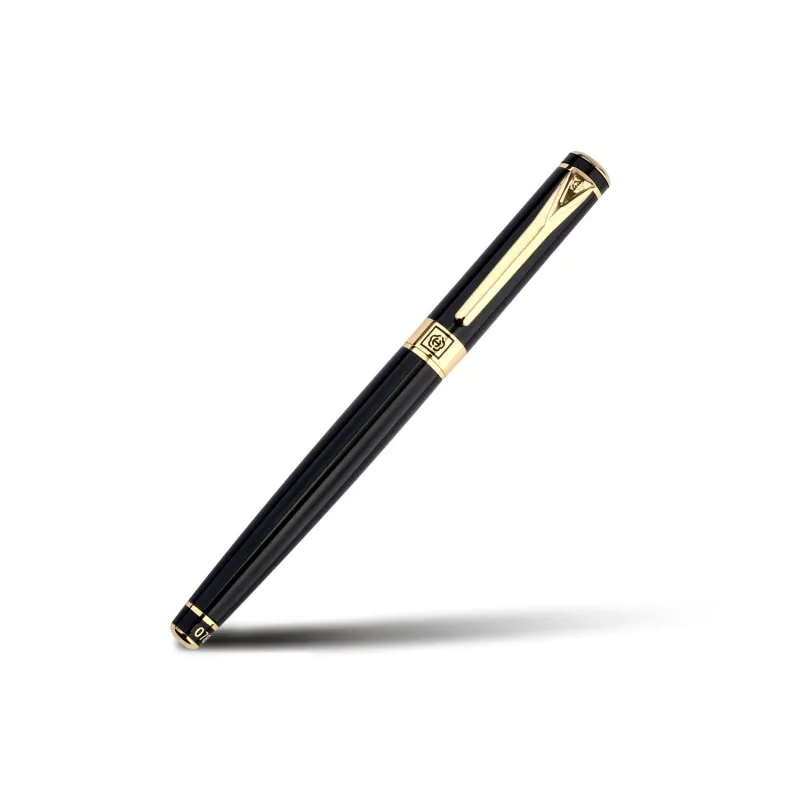 

HERO 1078EP Black Gold Clip Fountain Pen Retro Ink Pen Finance Nib Fine 0.5mm Business Office School Supplies Stationery