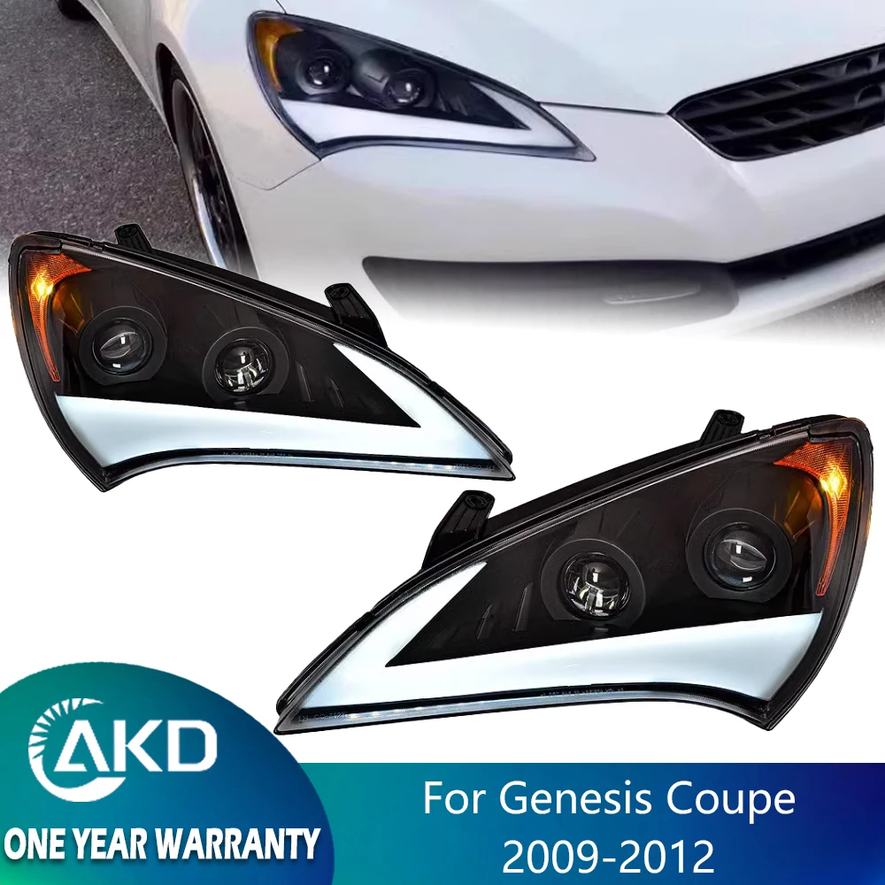 Headlight For Genesis Coupe LED 2009-2012 Head Lamp Car Styling DRL Signal Projector Lens Auto Accessories Front Ligh