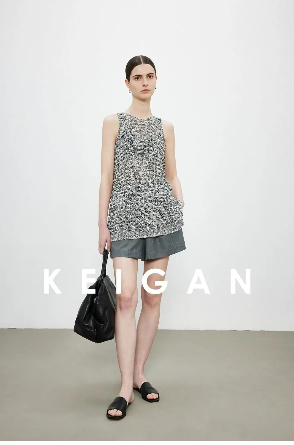 Gilet Gilet Gilet da donna sottile Halter Top Donna Autunno Colletto alla coreana Velluto a coste Argyle Spalline patchwork regolabili con intaglio Y2K