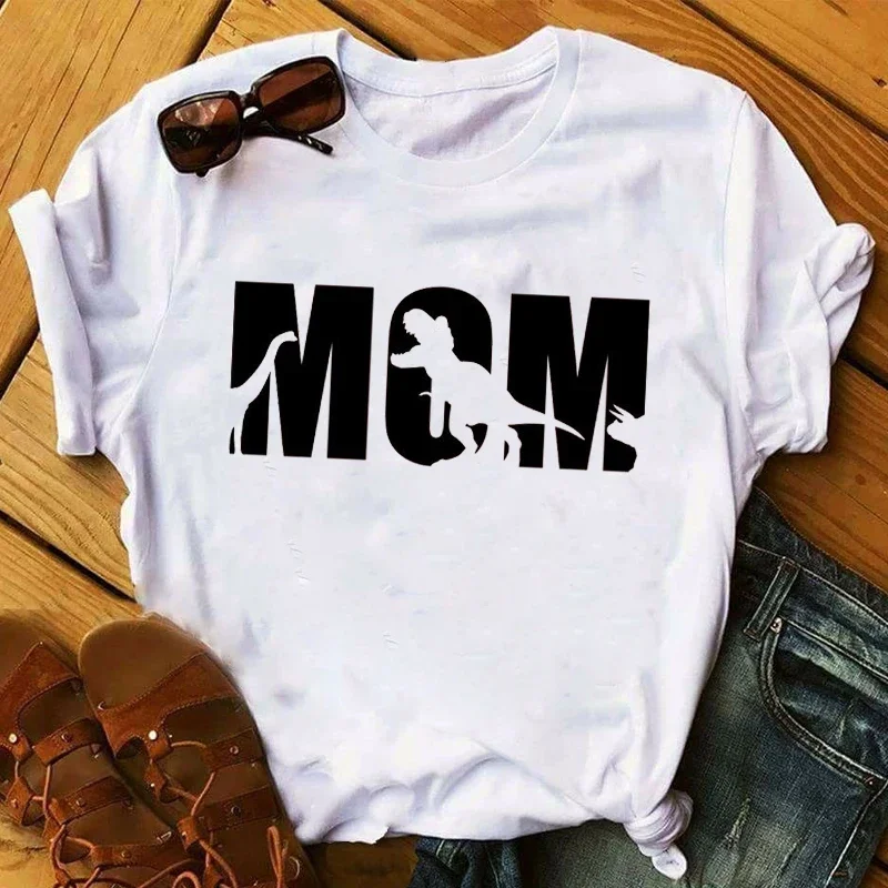 Kobiety Mama listy prezent moda Mama dama dzień matki damskie graficzne Tee T Shirt Top T Shirt T Shirt damski