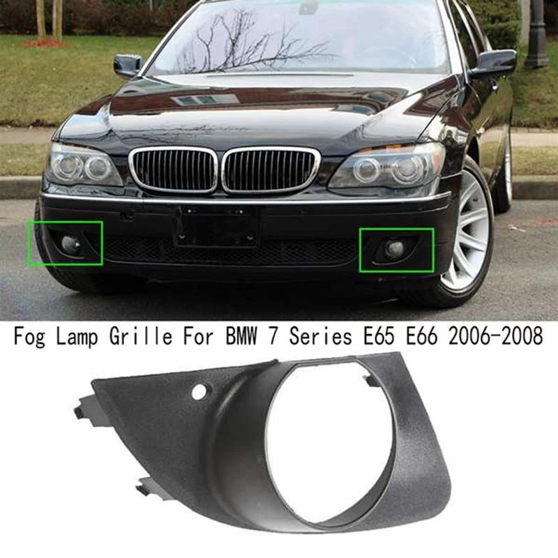 

51117142180 Fog Light Cover Fog Lamp Grille For BMW 7 Series E65 E66 2006-2008 Fog Light Frame Trim Accessories Parts Kits