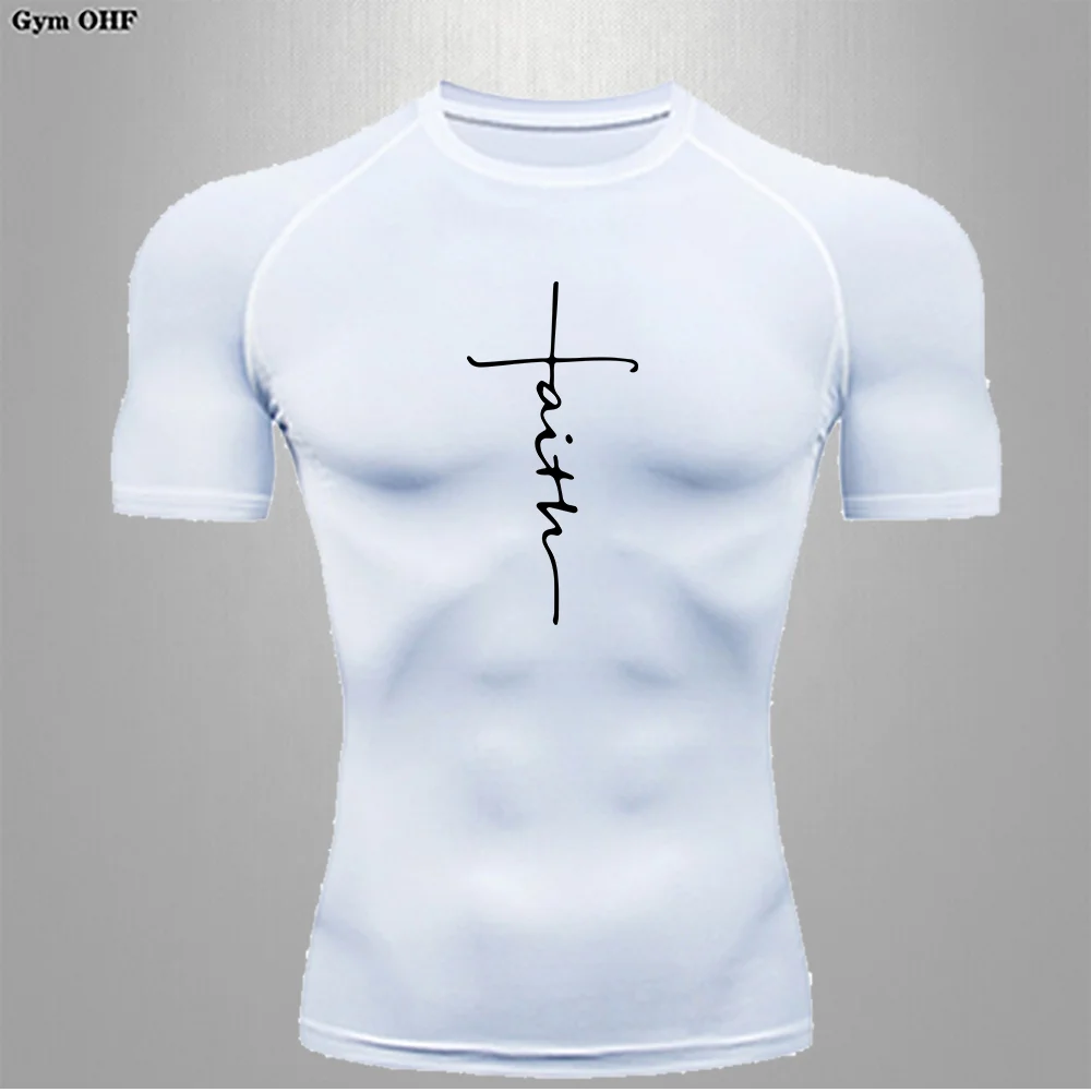 Summer Tight T shirt New Men Tight Shirt Gym Jogging Training Breathable Fast Drying High Elasticity Compression Men's T shirts