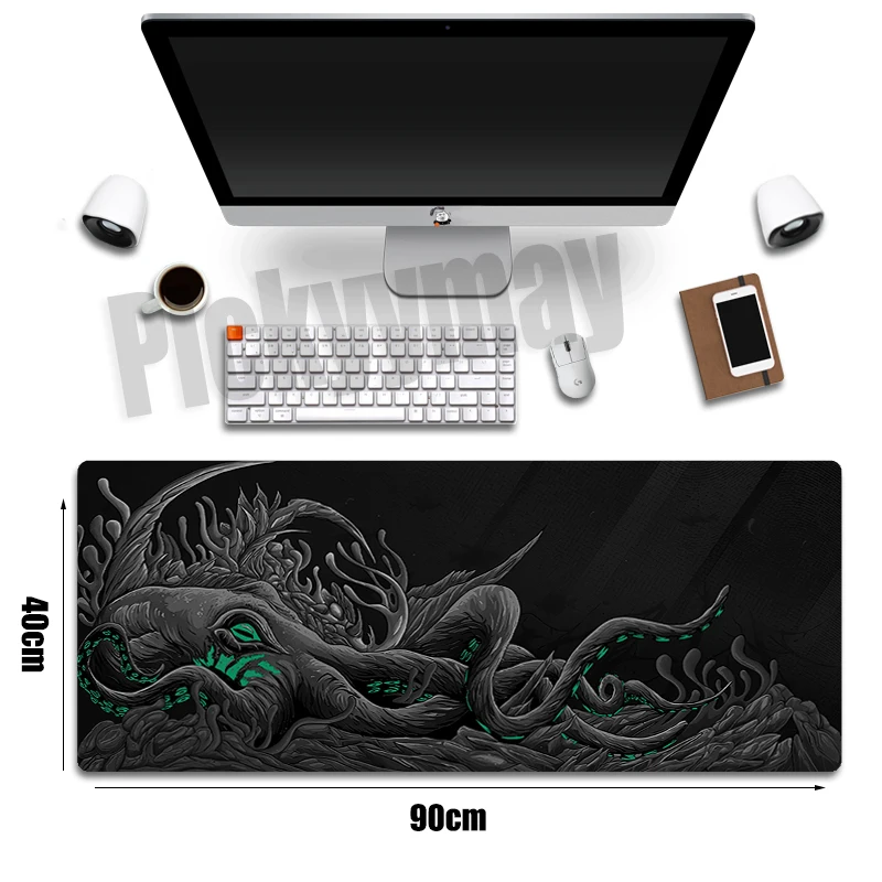 

Octo Mouse Pads Japanese Style Gaming Mousepad Gamer Mouse Mat Keyboard Mats Desk Pad Mousepads XXL 90x40cm For Computer