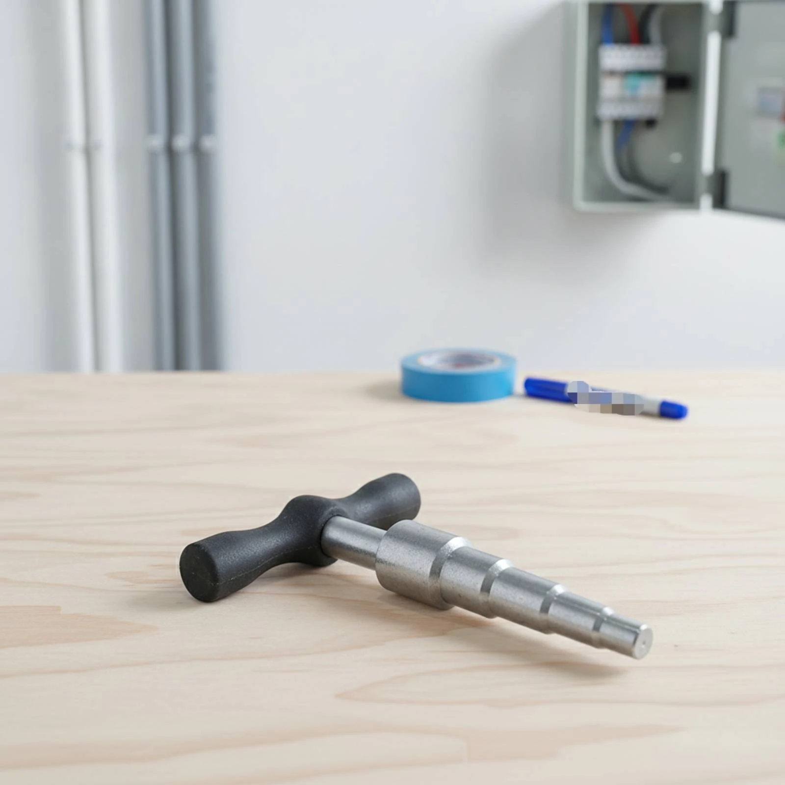 Pipe Rounding Tool Comfortable Grip Pipe Shaper with T-Handle Tube Rounding Tool Hand-Held Manual for Plumbers, Plumbing view 2