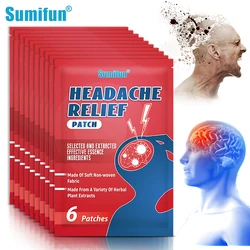 6~60pcs Sumifun Headache Relief Healthy Stickers Treat Migraine Mental Anxiety Traditional Chinese Medicine Health Care Patches