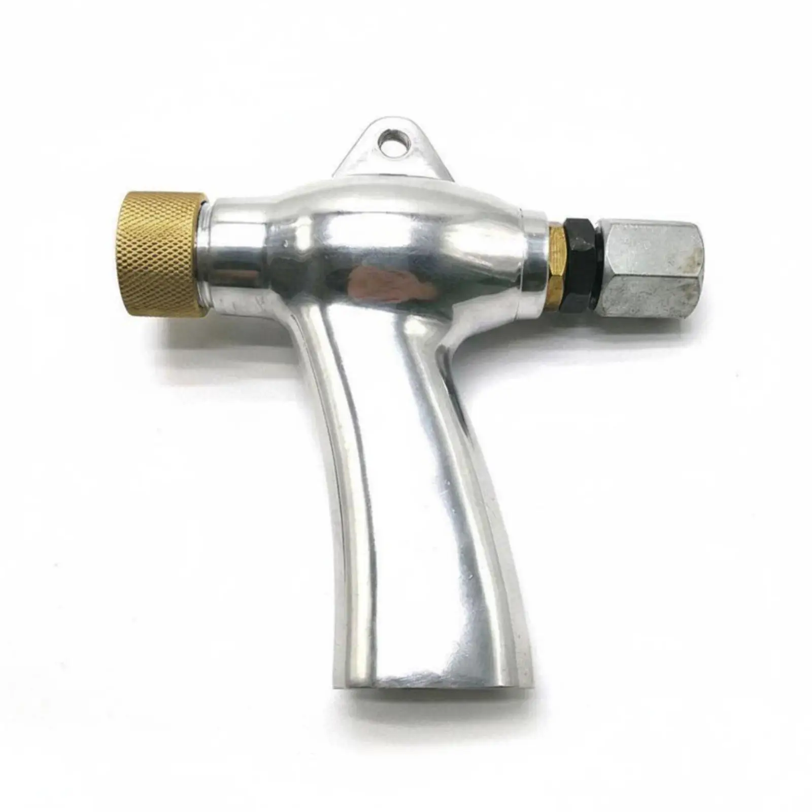 Handy compressed air sandblasting device with adjustable airflow.