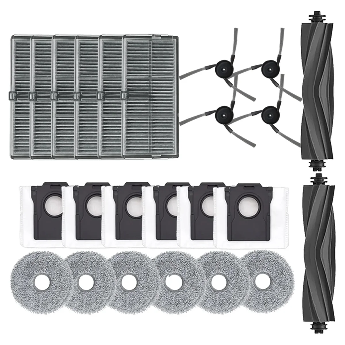 

A76Z For X40 Ultra/ X40Pro Vacuum Cleaner Roller Side Brush Filter Mop Pads Rags Dust Bag Robot Vacuum Spare Parts