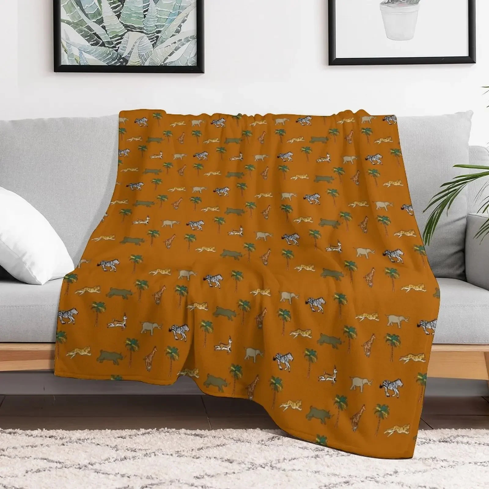 

Darjeeling Limited Luggage Pattern Fan Art Throw Blanket Camping Loose Single Tourist Blankets